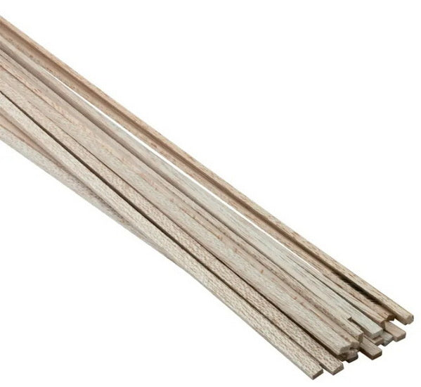 Bois de balsa - 0,25 x 36 x 0,125 pouces