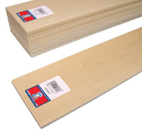 Balsa Wood - 0.25 X 36 X 0.0625 INCHES