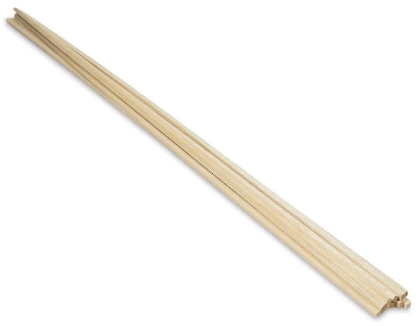 Bois de balsa - 0,25 x 36 x 0,25 pouces