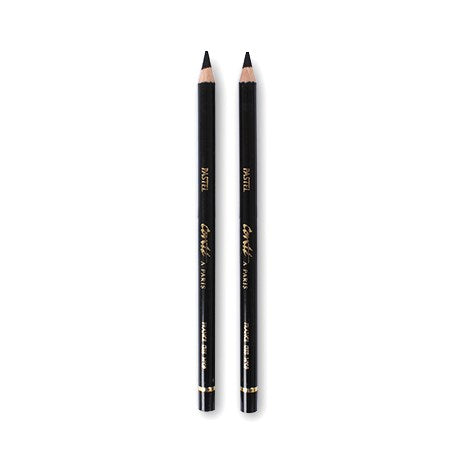 Set of 2 Black Pastel Pencils