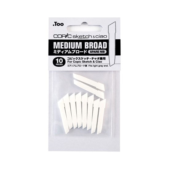 Set of 10 Copic Ciao Broad Replacement Nibs