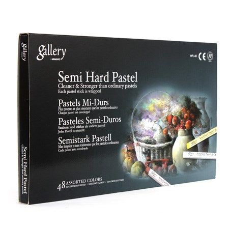 Ens.48 pastels semi-tendres