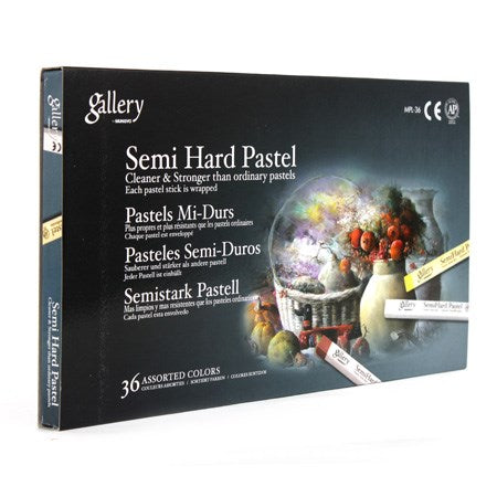 Ens.36 pastels semi-tendres
