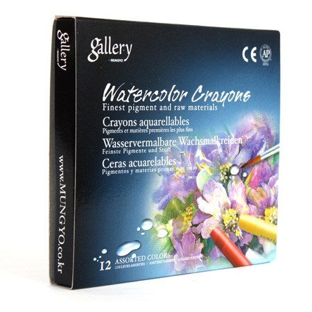 Ens.12 crayons aquarelle