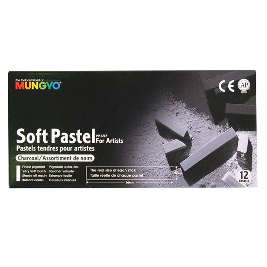 Mungyo 12 compressed charcoal