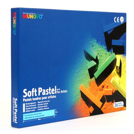 Mungyo pastel sec carré 36 couleurs