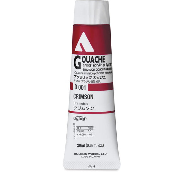 Gouache acryla cramoisie série a - 20ml