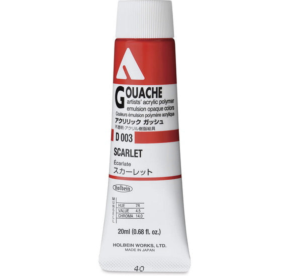 Acryla Gouache Scarlet Series A - 20ml