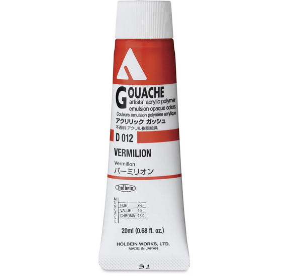 Acryla Gouache Vermilion Series A - 20ml