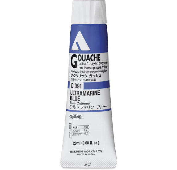 Gouache acryla bleu outremer série a - 20ml