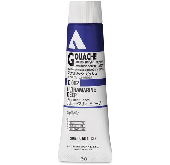 Acryla Gouache Ultramarine Deep Series A - 20ml