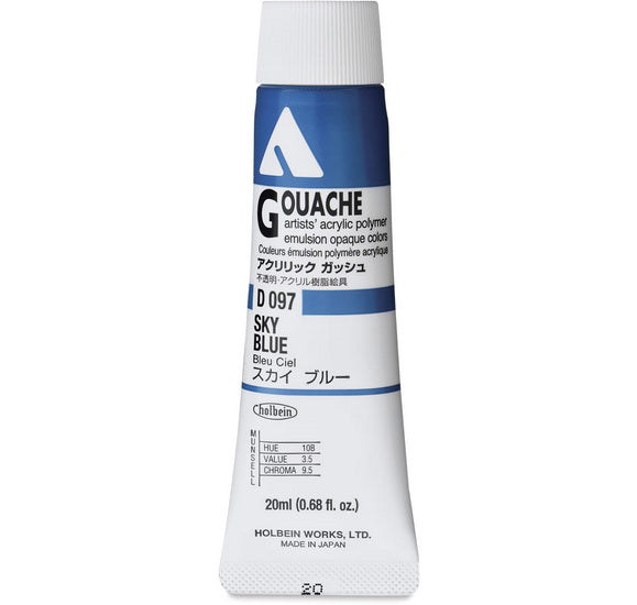 Gouache acryla bleu ciel série a - 20ml