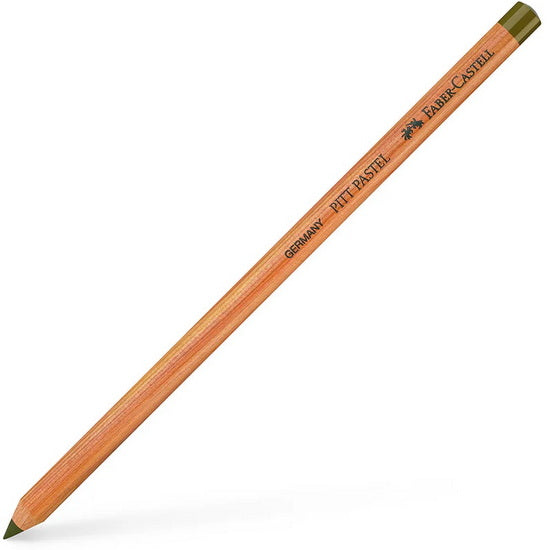 Pastel pencil yellowish olive green