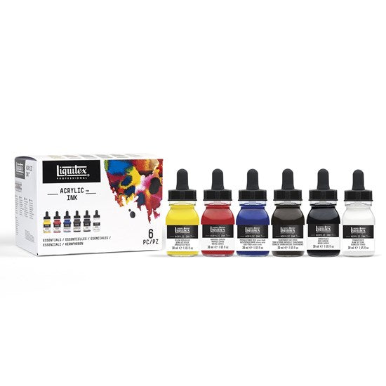 Set of 6 Acrylic ink Essential - 30ml