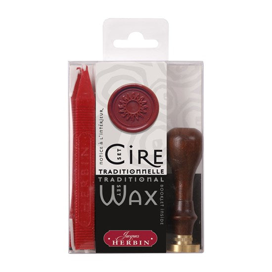 Traditional Sealing Wax & Seal Set - Sun