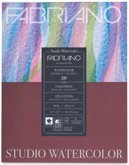 Studio watercolour pad - 11 X 14 INCHES - 20 GRAMPERSQUAREMETER