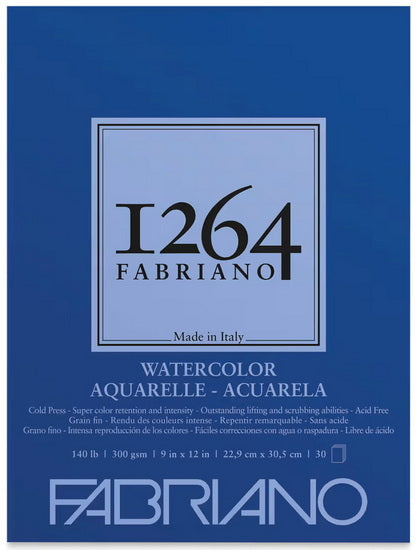 BLOC DE PAPIER AQUARELLE 1264 9 X 12 Pouces