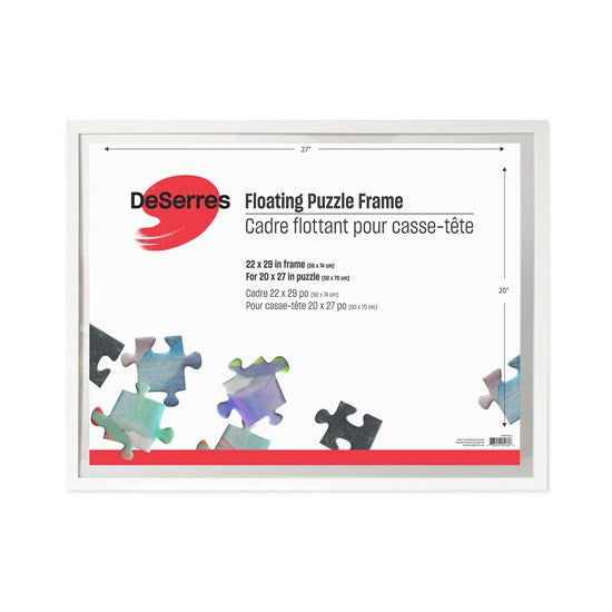 Puzzle frame suspension white 20x27