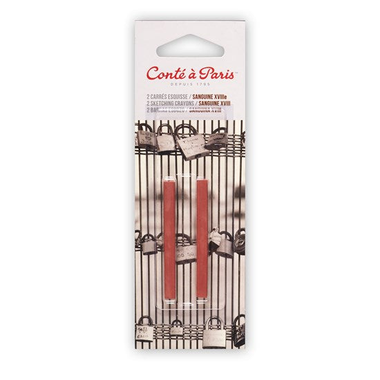 Set of 2 Sketching Crayons Sanguine XVIII