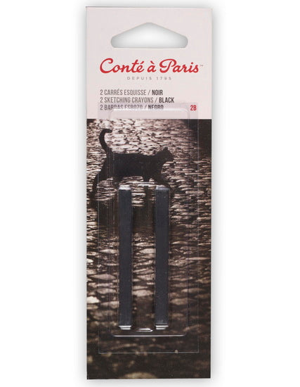 Set of 2 Sketching Crayons Black - 2B