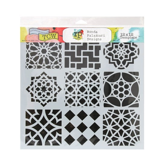 Stencil  Moroccan Tiles- 12X12"