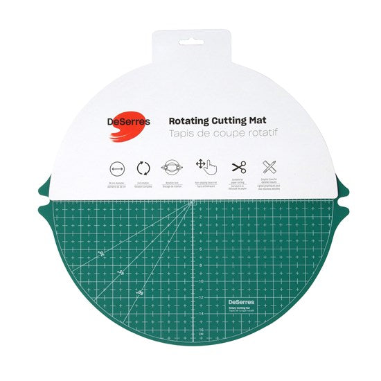 Tapis de coupe rotatif vert - 14 po