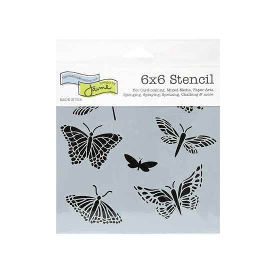 Stencil  Mariposas- 6X6"