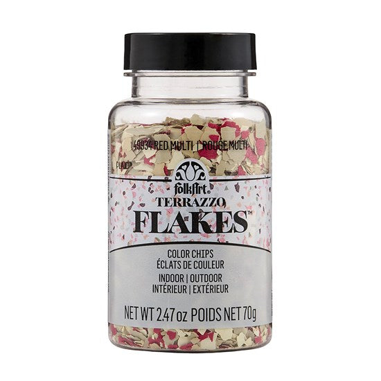 Terrazzo Red Color Chips- 70G