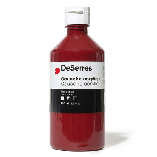 Acrylic Gouache Burnt Scarlet  - 250ml