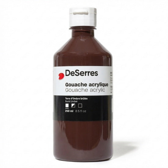 Acrylic Gouache Burnt Umber  - 250ml