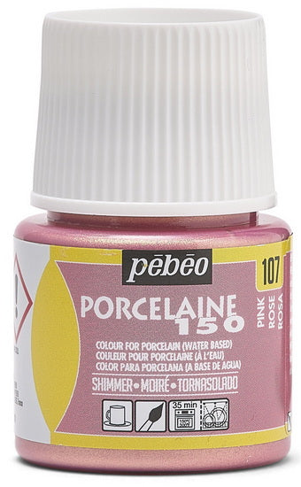 Porcelain paint - porcelaine 150 - 45ml - shimmer pink