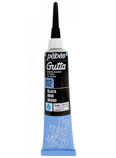 Peinture soie - setasilk - 20ml - gutta noir