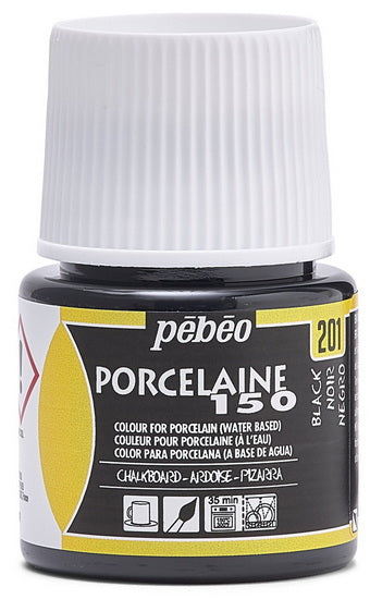 Peinture porcelaine - porcelaine 150 - 45ml - ardoise noir