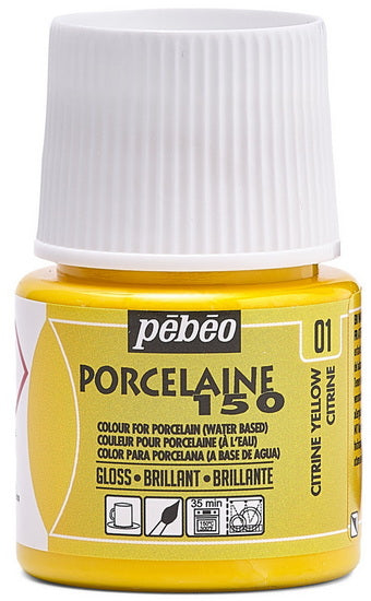 Porcelain paint - porcelaine 150 - 45ml - citrine yellow