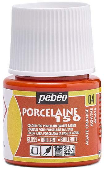 Peinture porcelaine - porcelaine 150 - 45ml - orange agathe