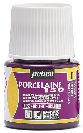Peinture porcelaine - porcelaine 150 - 45ml - rouge grenat