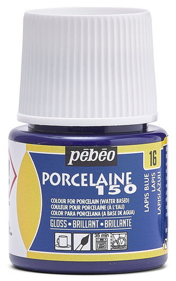 Peinture porcelaine - porcelaine 150 - 45ml - bleu lapis