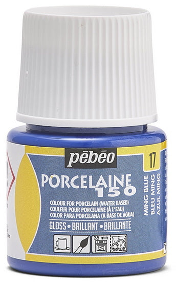 Porcelain paint - porcelaine 150 - 45ml - ming blue