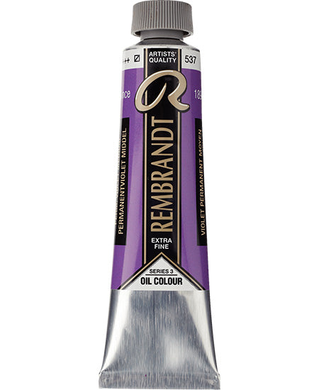 Huile rembrandt  violet permanent moyen - 40ml série 3