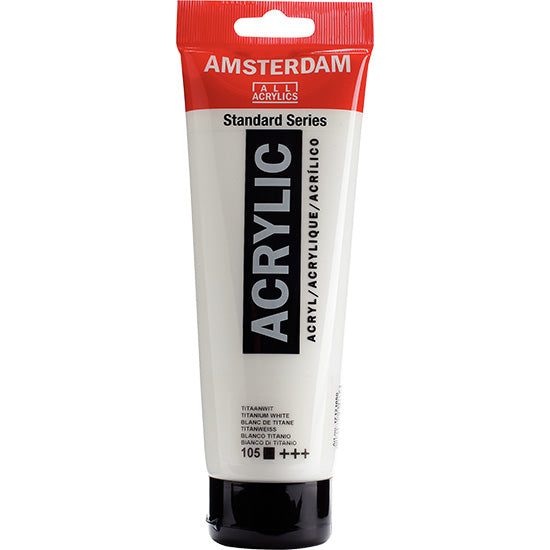 Acrylique amsterdam  blanc de titane - 250ml
