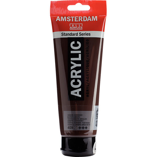 Acrylique amsterdam  terre d'ombre brûlée - 250ml