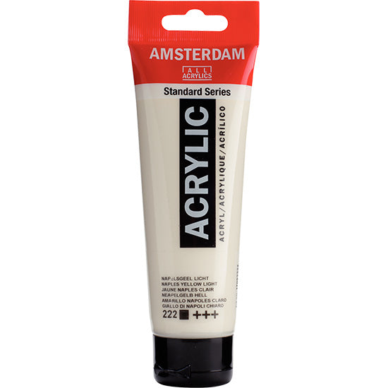 Acrylique amsterdam  jaune de naples clair - 120ml