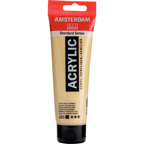 Acrylique amsterdam  jaune de naples foncé - 120ml