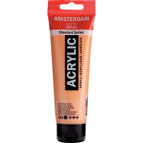 Acrylique amsterdam  jaune de naples rouge - 120ml