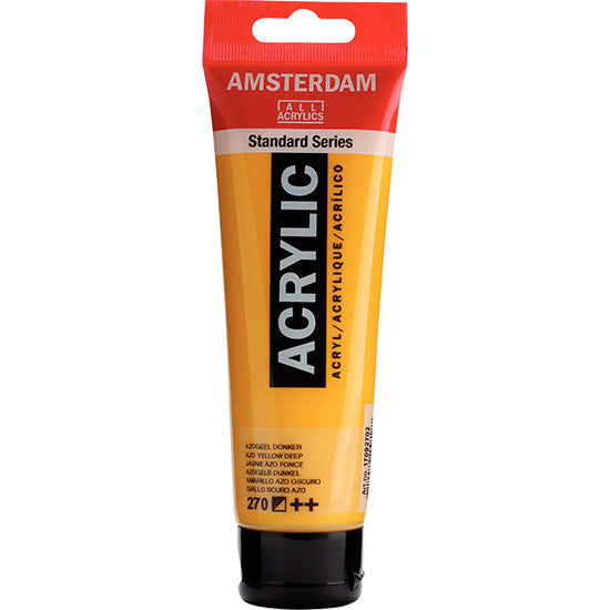 Acrylique amsterdam  jaune foncé azo - 120ml