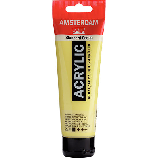 Acrylique amsterdam  jaune titane nickel - 120ml