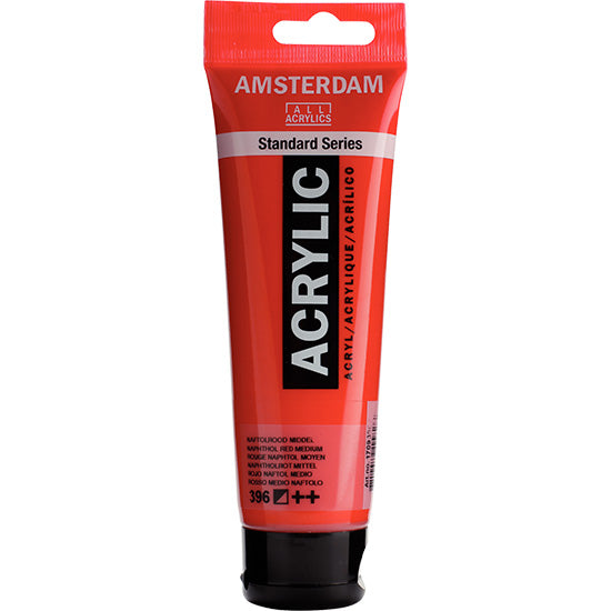 Acrylique amsterdam  rouge naphtol medium - 120ml
