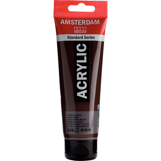Acrylique amsterdam  terre d'ombre brûlée - 120ml