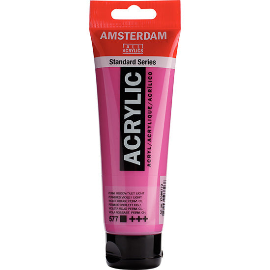 Acrylique amsterdam  violet rouge permanent clair - 120ml