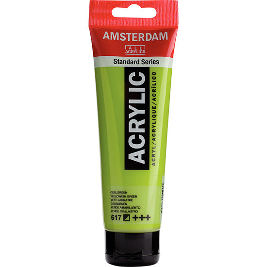 Acrylique amsterdam  vert jaunâtre - 120ml
